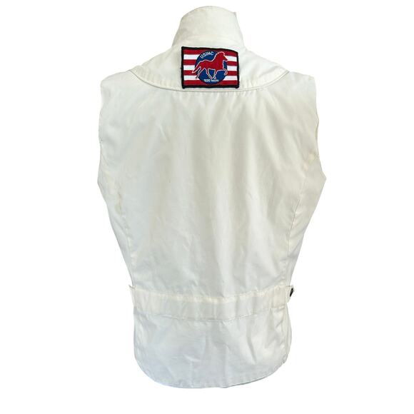 Mountain Horse Full Zip Riding Vest Women Medium Cream Equestrian Horses Outdoor - Picture 2 of 12